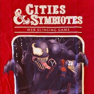 Venom vs Spider-Man Cities & Symbiotes T-shirt